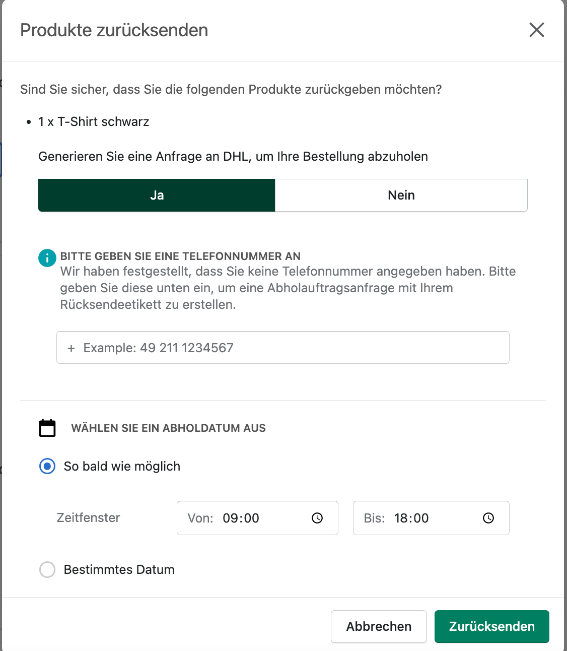 Kundenretoure 17