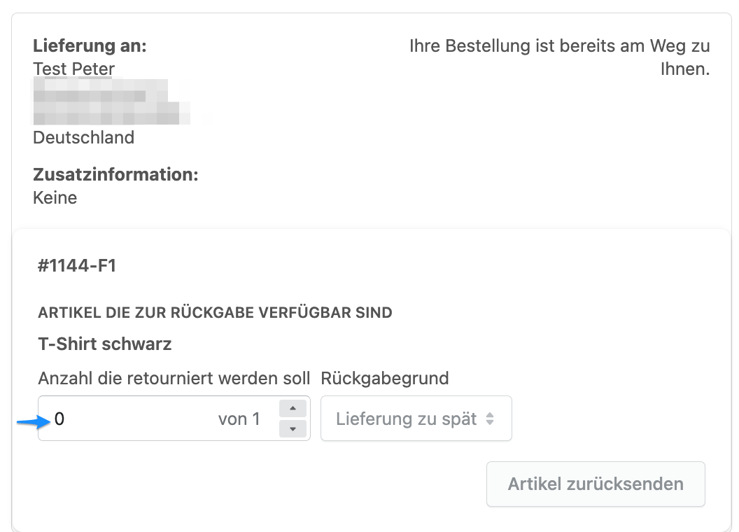 Customer returns 7